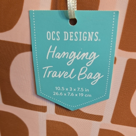 Orange & Pink Geometric Pattern Travel Bag - Picture 5 of 5